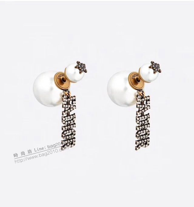 Dior飾品 迪奧經典熱銷款JADIOR系列 星星字母 大小球耳釘  zgd1090